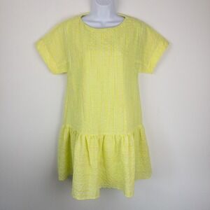 Corey Lynn‎ Calter Textured Mini Dress Womens XS Yellow Mariah Anthropologie New